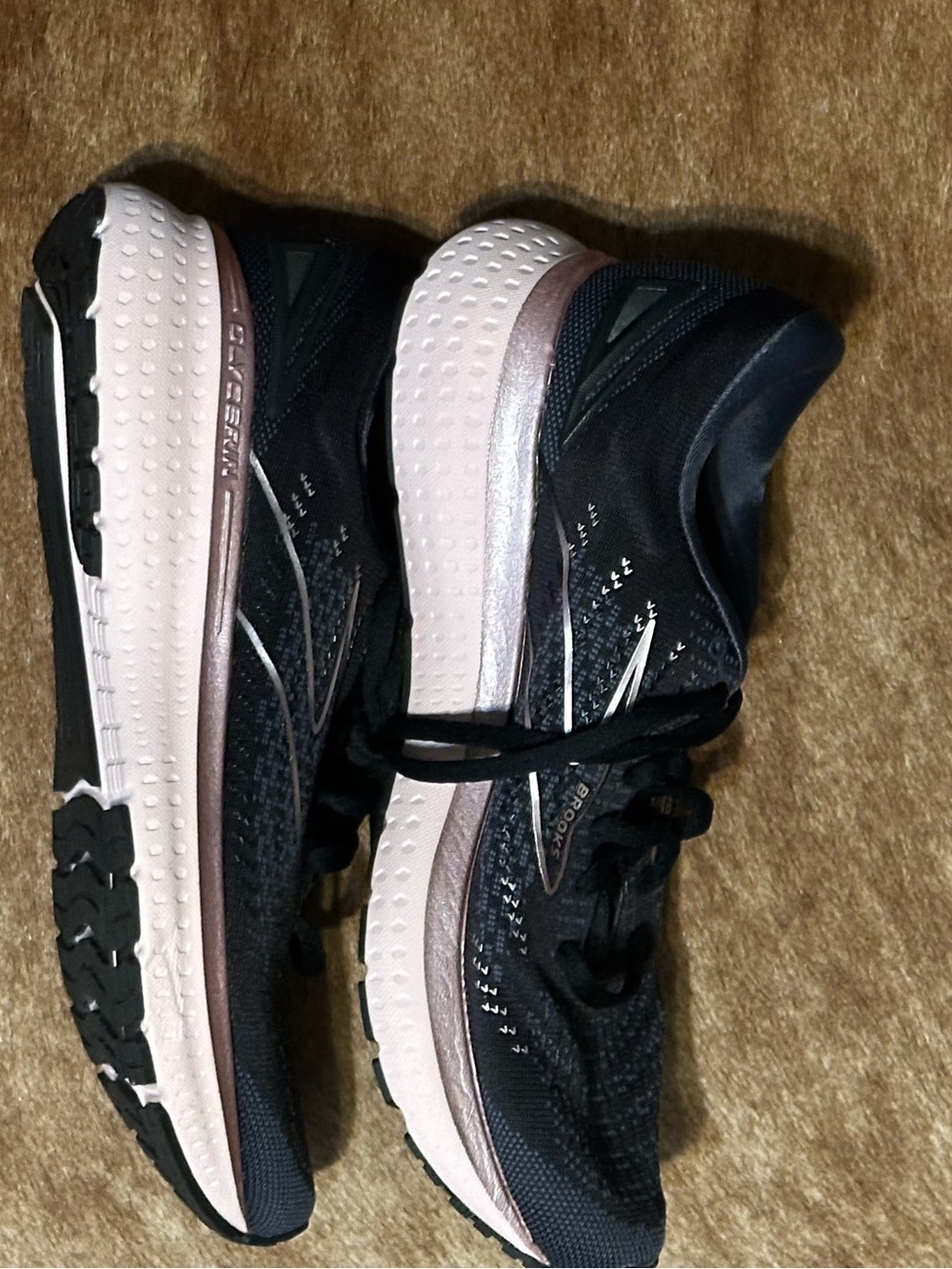 Brooks Glycerin 19 Running Shoe Black/pink Womens 8.5 - Picture 2 of 5
